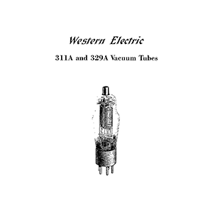 Western Electric 329A Electron Tube Data Sheet