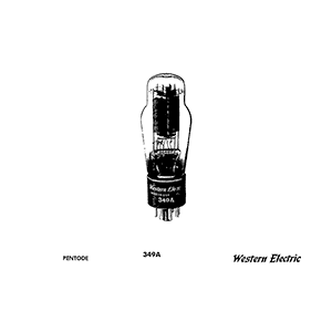 Western Electric 349A Electron Tube Data Sheet