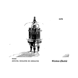 Western Electric 357B Electron Tube Data Sheet