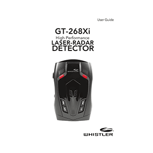 Whistler GT-268Xi Laser-Radar Detector User Guide