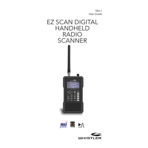 Whistler TRX-1 Digital Handheld Radio Scanner User Guide