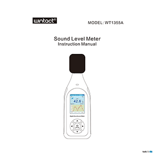 WT1355A Wintact Sound Level Meter Instruction Manual