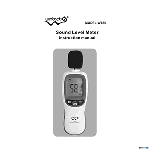 WT85 Wintact Sound Level Meter Instruction Manual