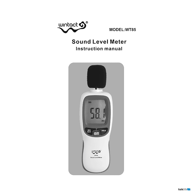 WT85 Wintact Sound Level Meter Instruction Manual