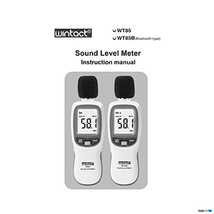 WT85B Wintact Sound Level Meter Instruction Manual