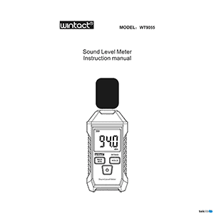 WT9055 Wintact Sound Level Meter Instruction Manual