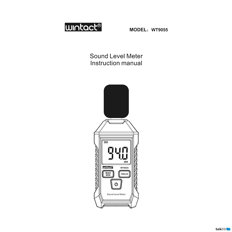 WT9055 Wintact Sound Level Meter Instruction Manual