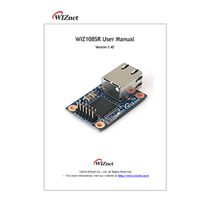 WIZ108SR WIZnet RS422/485 to Ethernet Module User Manual v1.42