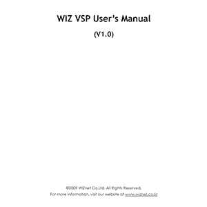 WIZ VSP User's Manual v1.0