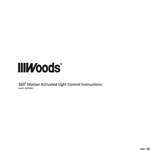Woods 50065 Motion Activated Light Control Instruction Manual