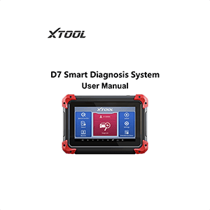 XTOOL D7 Automotive Diagnostic Tool User Manual