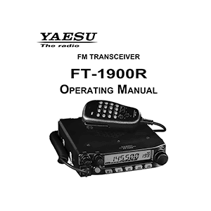 Yaesu FT-1900R FM Transceiver Operating Manual