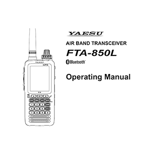 Yaesu FTA-850L Air-Band Transceiver Operating Manual