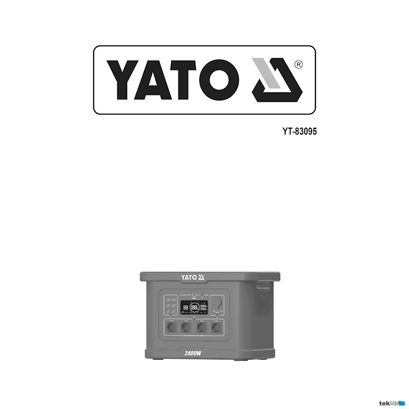 Yato YT-83095 Portable Power Station Instruction Manual