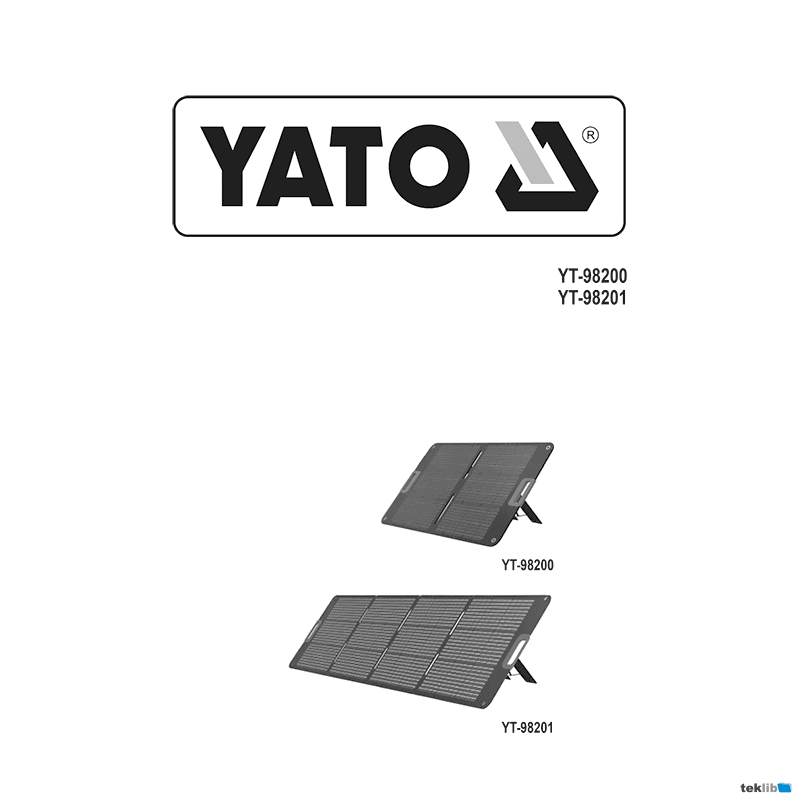 Yato YT-98200 Solar Panel Instruction Manual