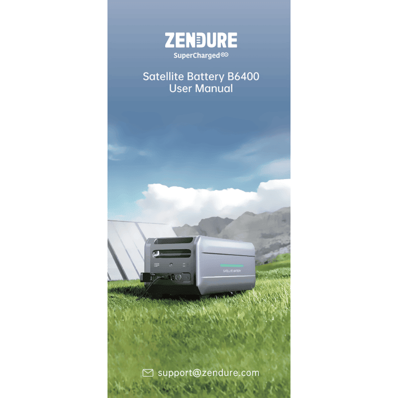 Zendure Satellite Battery B6400 User Manual