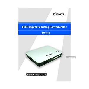 Zinwell ZAT-970A ATSC Digital Converter Box US User's Guide